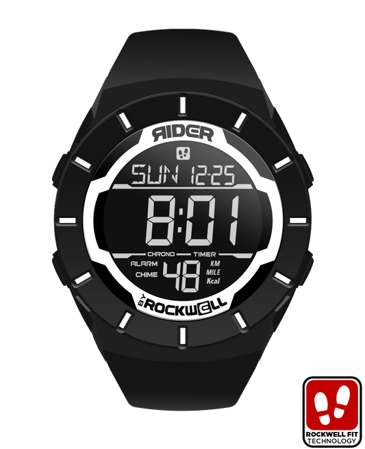 Coliseum Fit Black/White Fitness Watch Rockwell