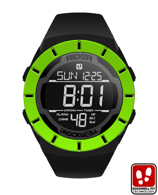 Coliseum Fit Halo Edition Black Green Digital Watch Rockwell Time