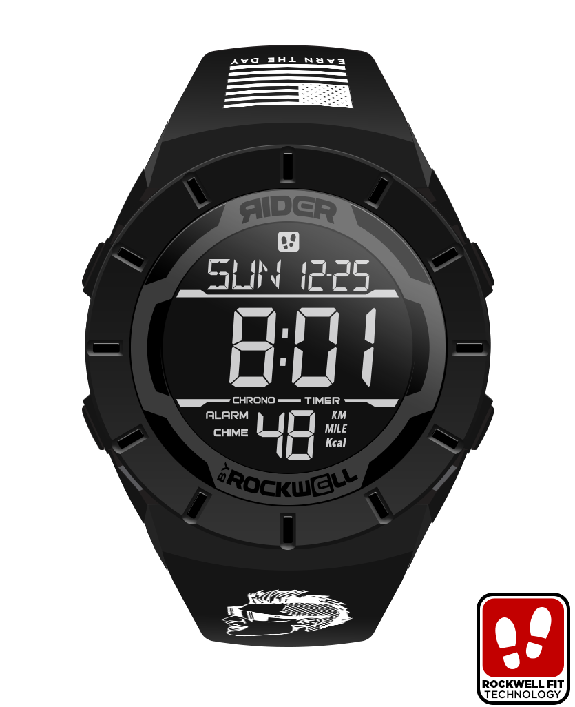 Coliseum Fit™ Phantom Black Digital Watch Casey Patterson Edition