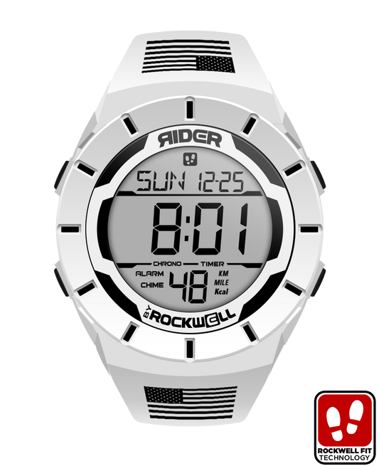 Coliseum Fit Freedom Edition White Black Watch Rockwell