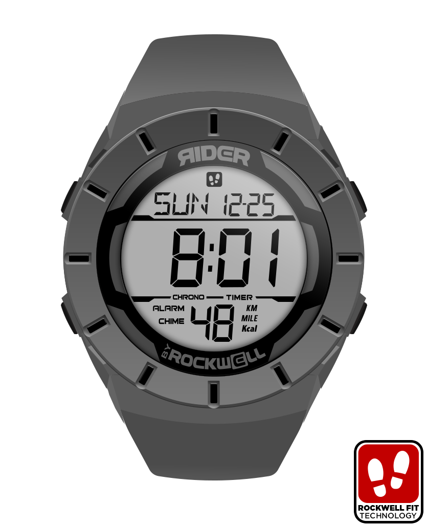 Coliseum Fit™ Gray-Black Durable Watch Rockwell