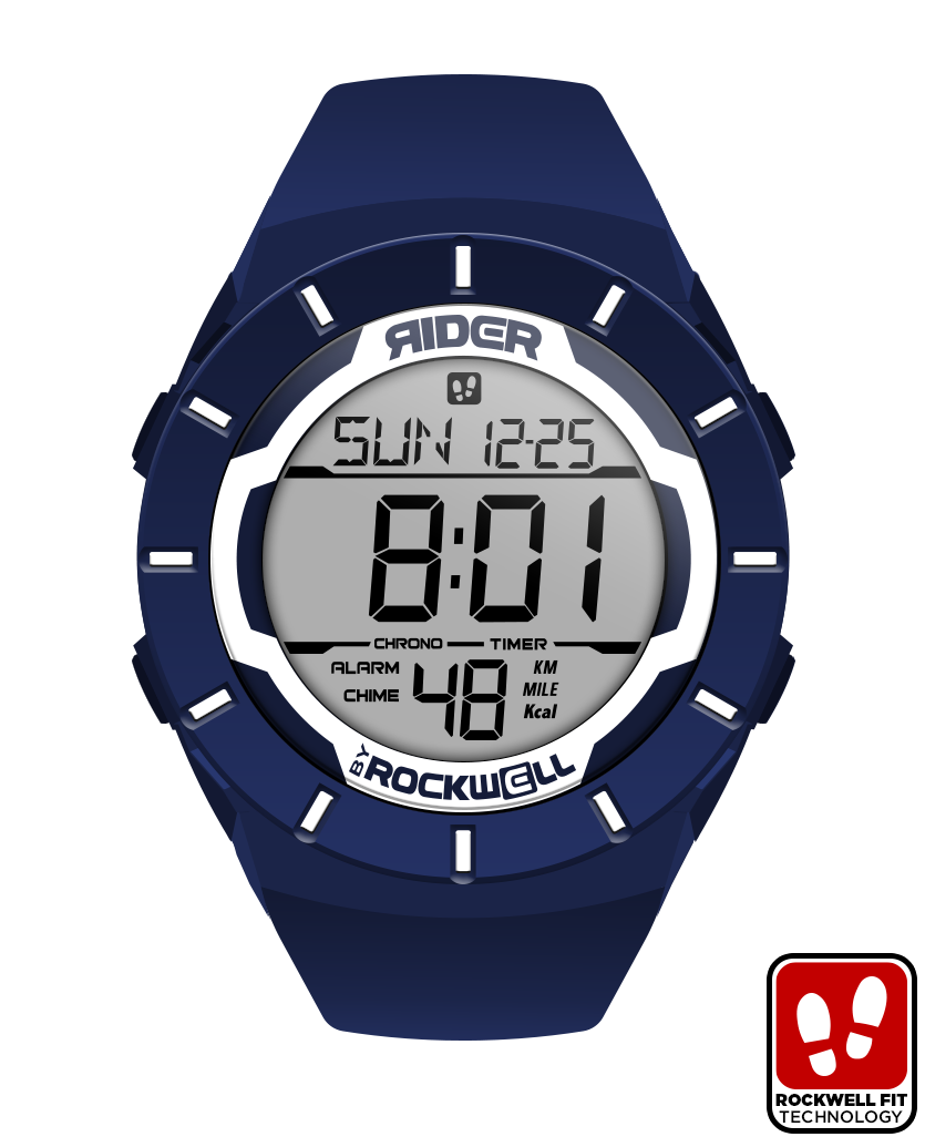 Coliseum Fit™ Navy/White Sport Watch Rockwell
