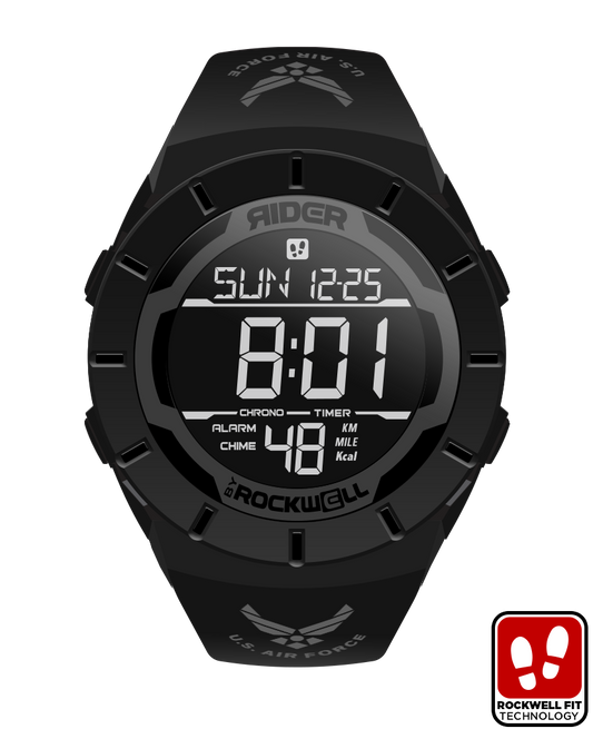 Coliseum Fit Air Force Edition Phantom Black Watch Rockwell Time