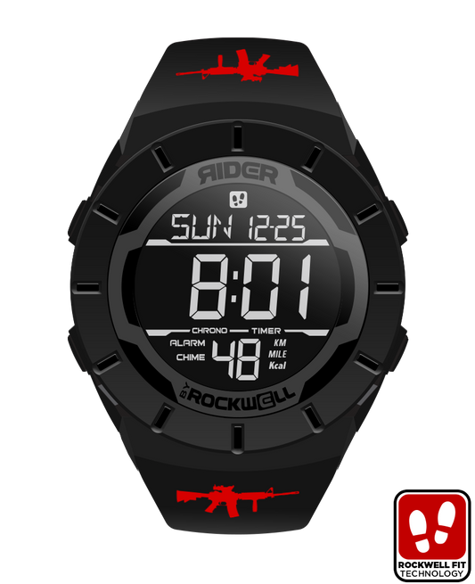 Coliseum Fit™ Phantom Black Tactical Watch Recon Edition Rockwell Time