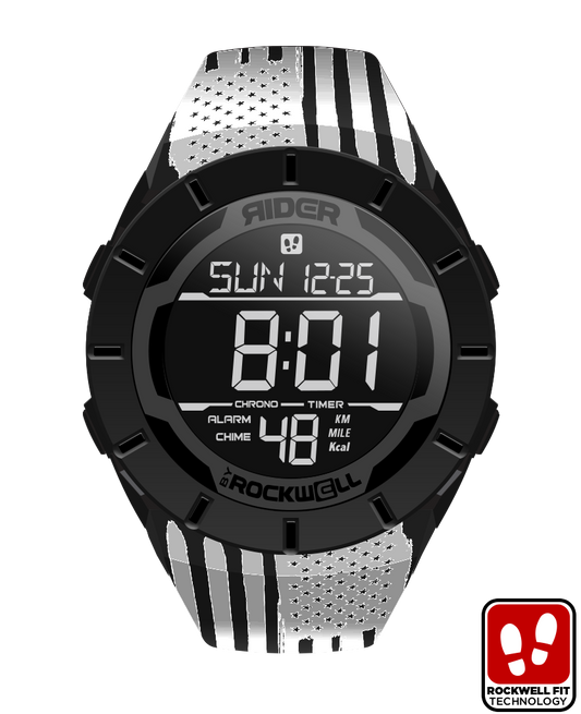 Coliseum Fit™ White Edition Assault Watch Phantom Black Rockwell