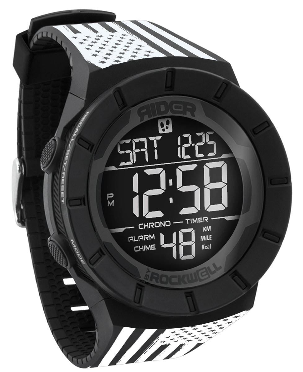 Coliseum Fit™ White Edition Assault Watch Phantom Black Rockwell