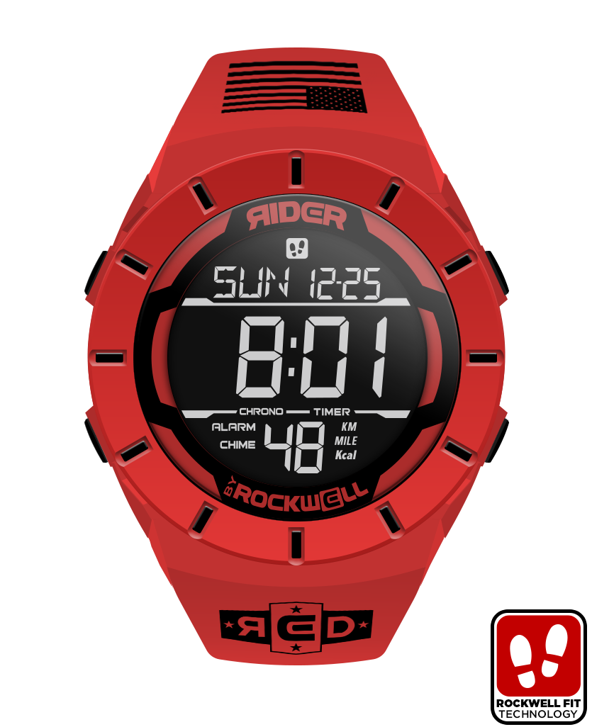 Coliseum Fit R.E.D. Edition Red Black Watch Rockwell Time