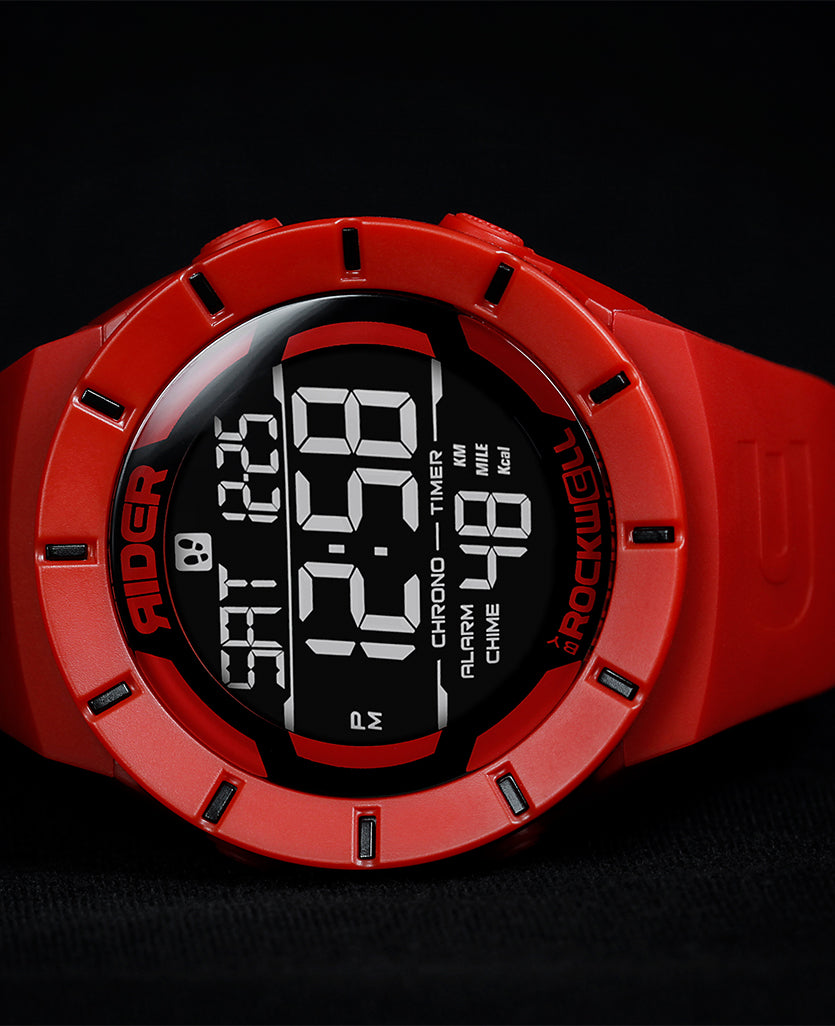 Coliseum Fit™ Red Black Durable Watch Rockwell