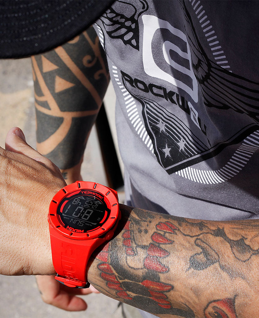 Coliseum Fit™ Red Black Durable Watch Rockwell