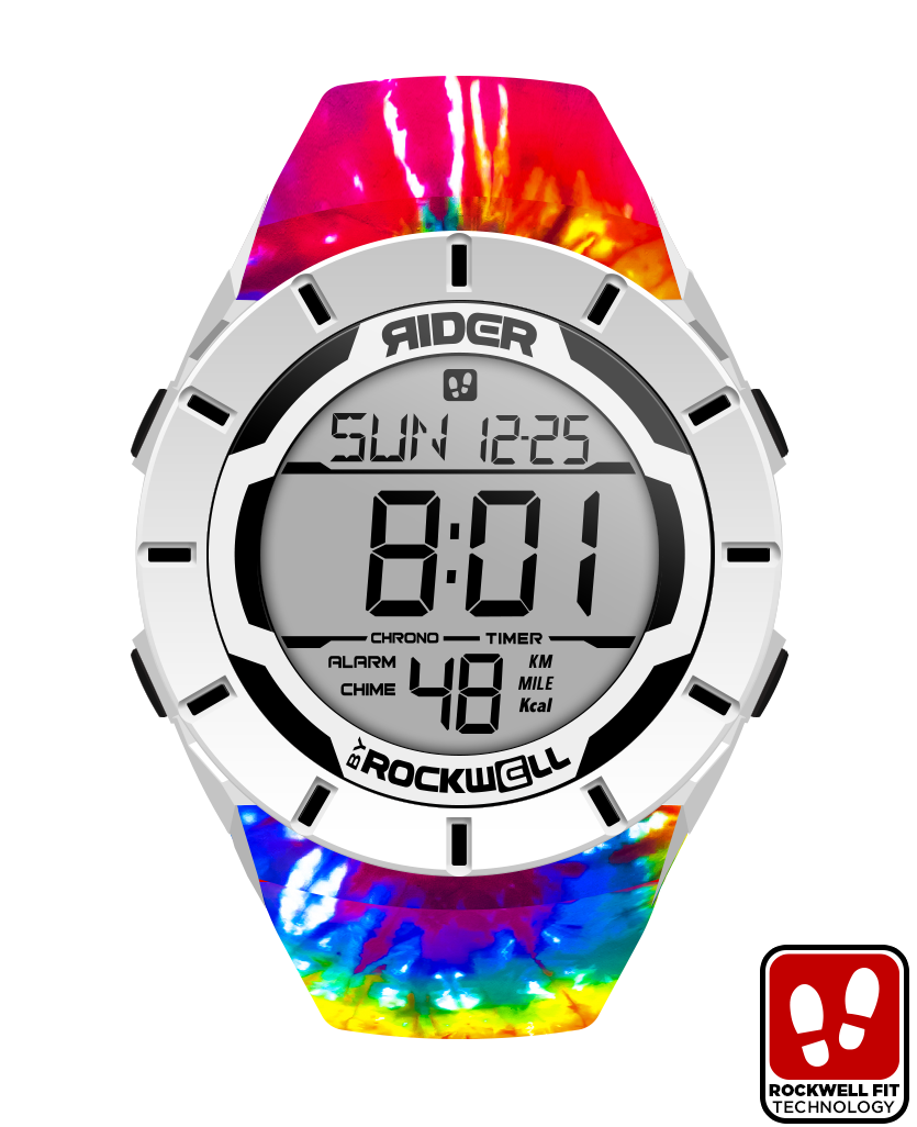 Samadelic Tie-Dye Edition Digital Watch Coliseum Fit™ Rockwell Time