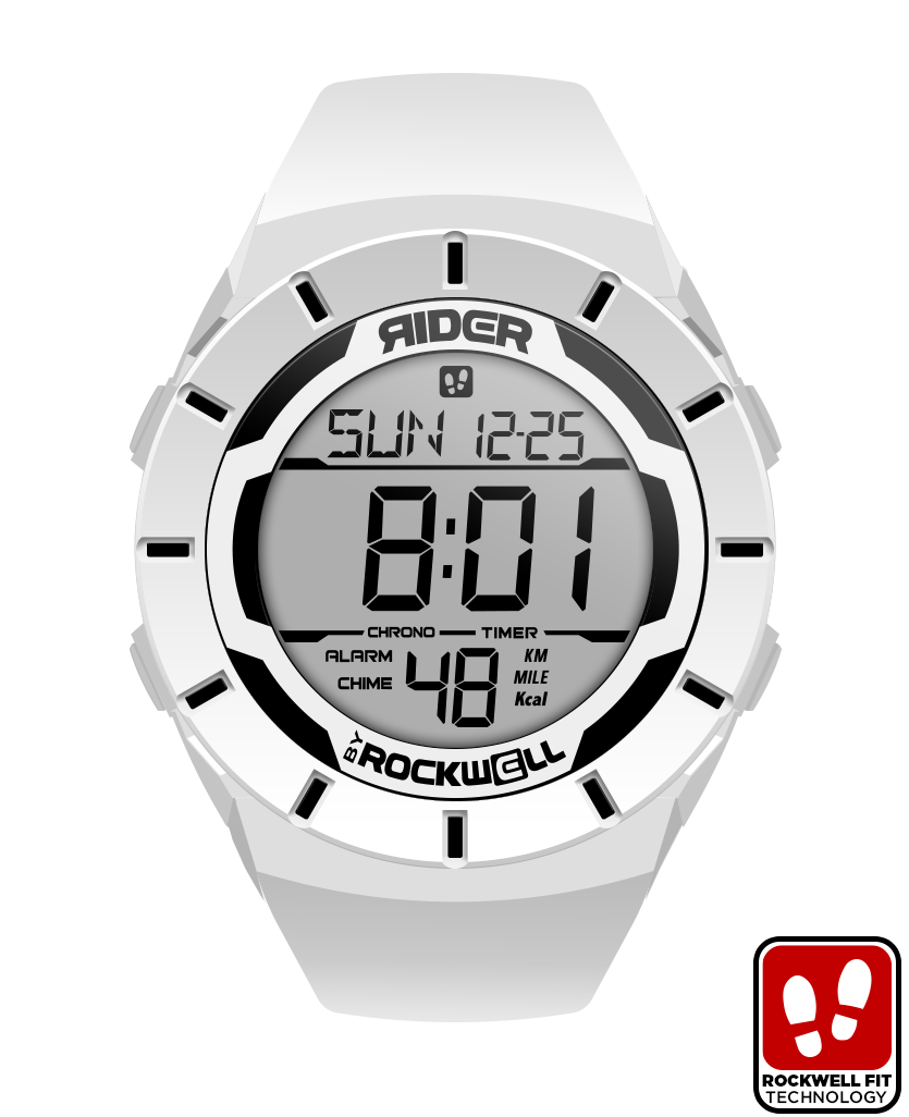 Coliseum Fit™ White-Black Watch Rockwell