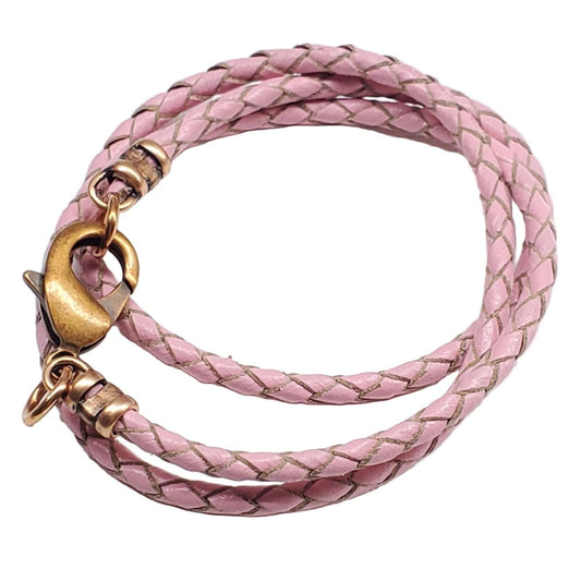 Colored Bolo Leather Style Chokers 3 Lengths Premium Braided Bolo Leather