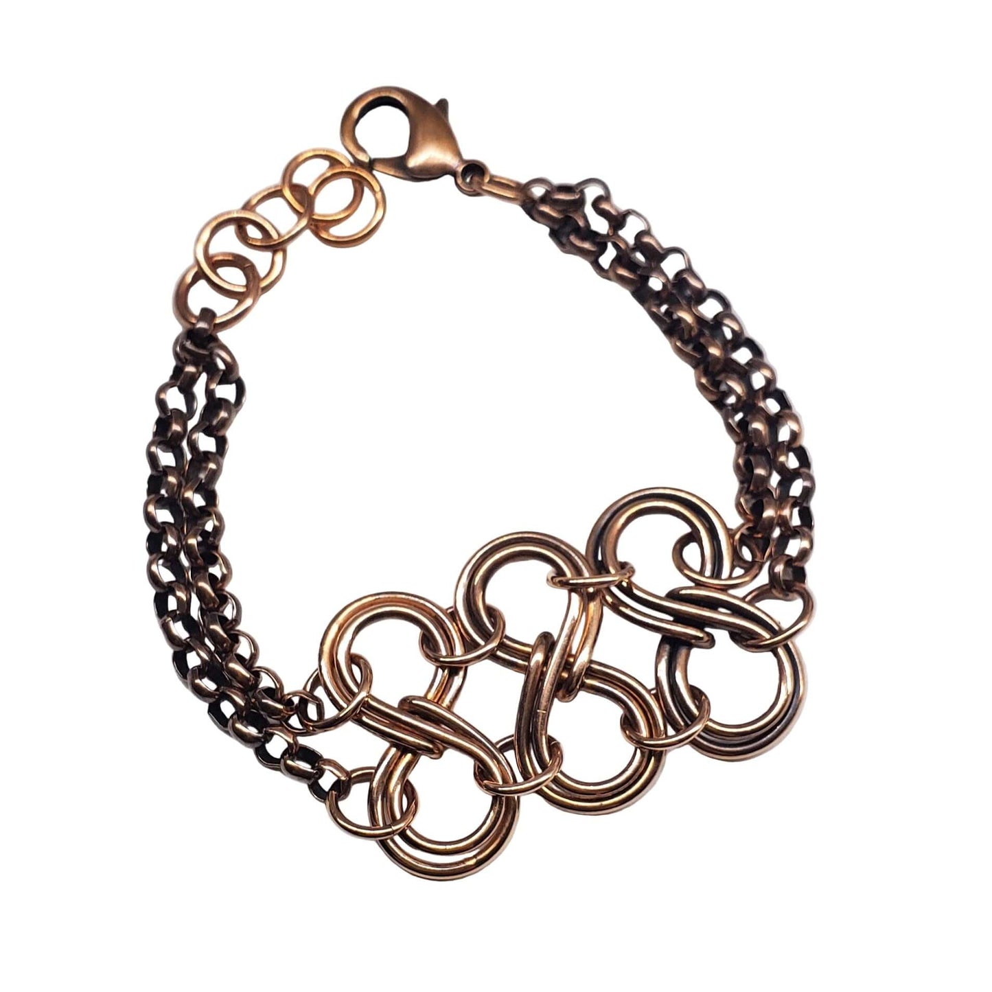 Copper Double Infinity Eternity Bracelet Alexa Martha