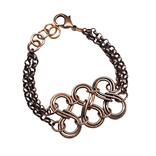 Copper Double Infinity Eternity Bracelet Alexa Martha