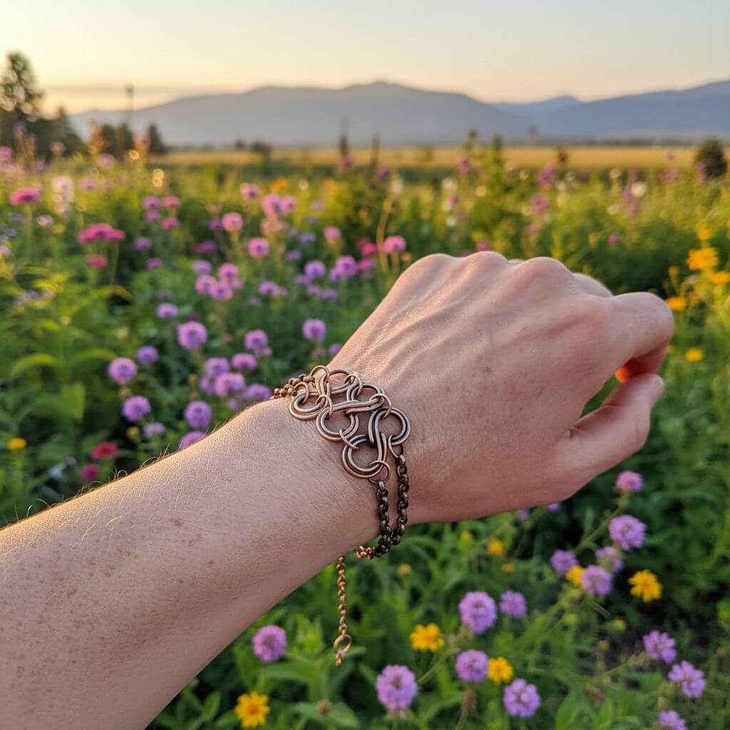 Copper Double Infinity Eternity Bracelet Alexa Martha