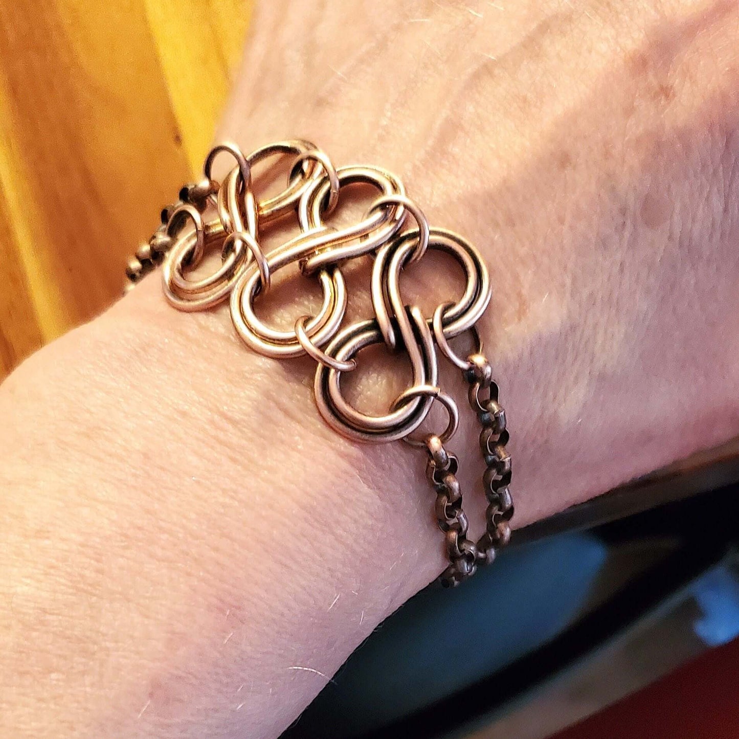 Copper Double Infinity Eternity Bracelet Alexa Martha