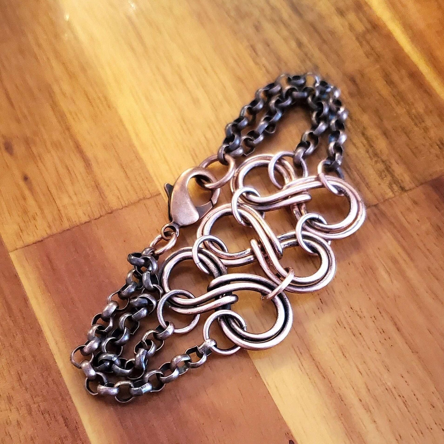 Copper Double Infinity Eternity Bracelet Alexa Martha