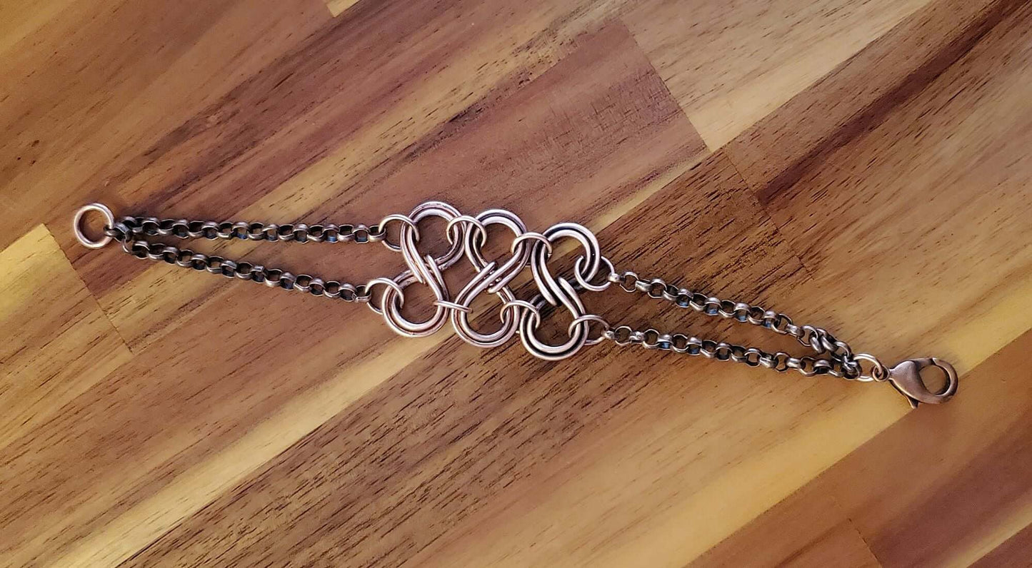 Copper Double Infinity Eternity Bracelet Alexa Martha