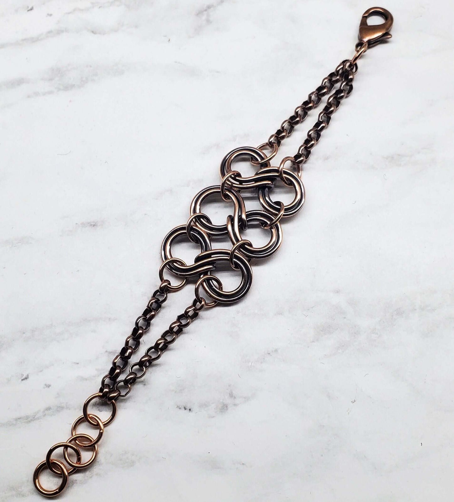 Copper Double Infinity Eternity Bracelet Alexa Martha