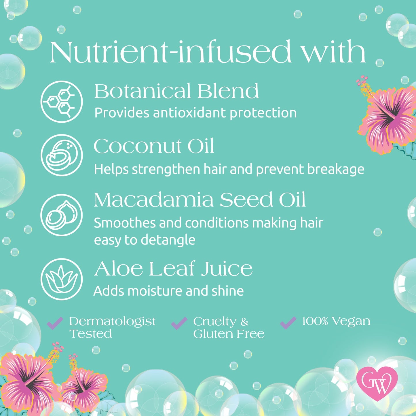 Mermaid Conditioner Coconut Macadamia Hair Conditioner Glimmer Wish