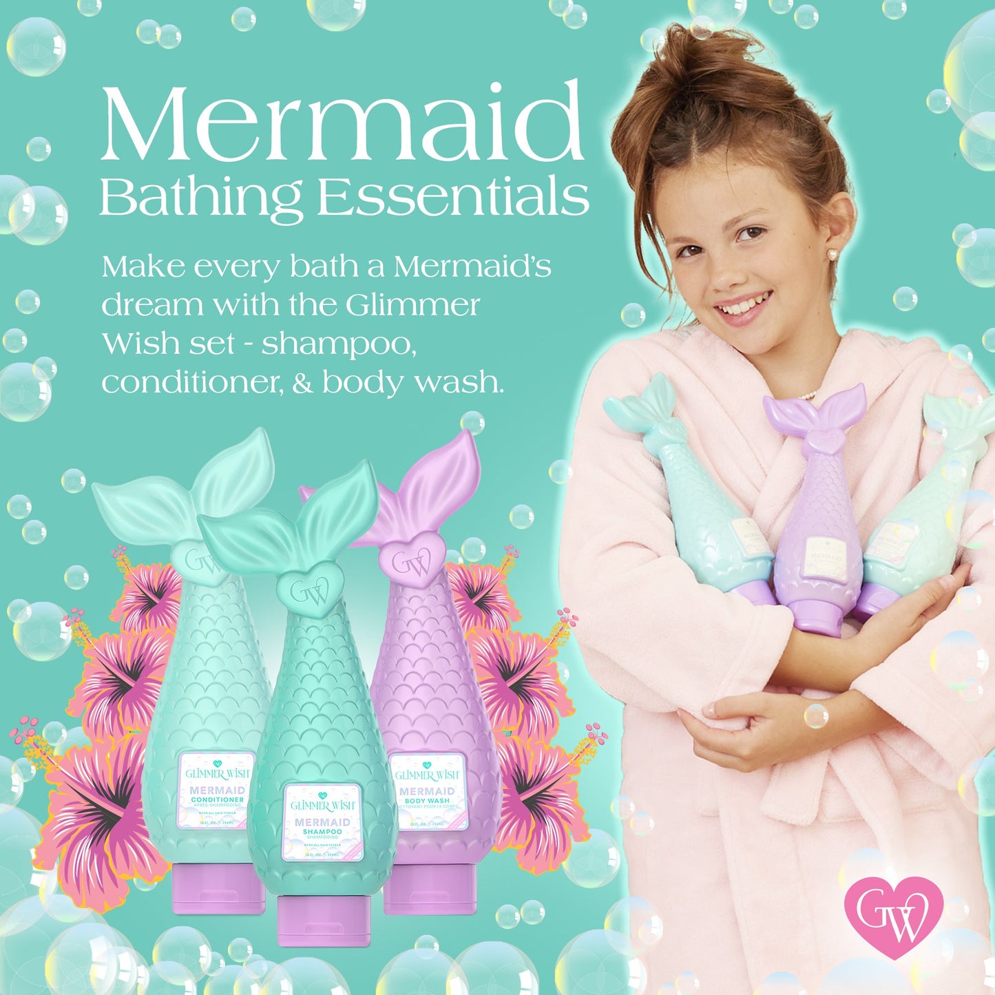 Mermaid Hair and Body Essentials Hair and Body Care Set Glimmer Wish