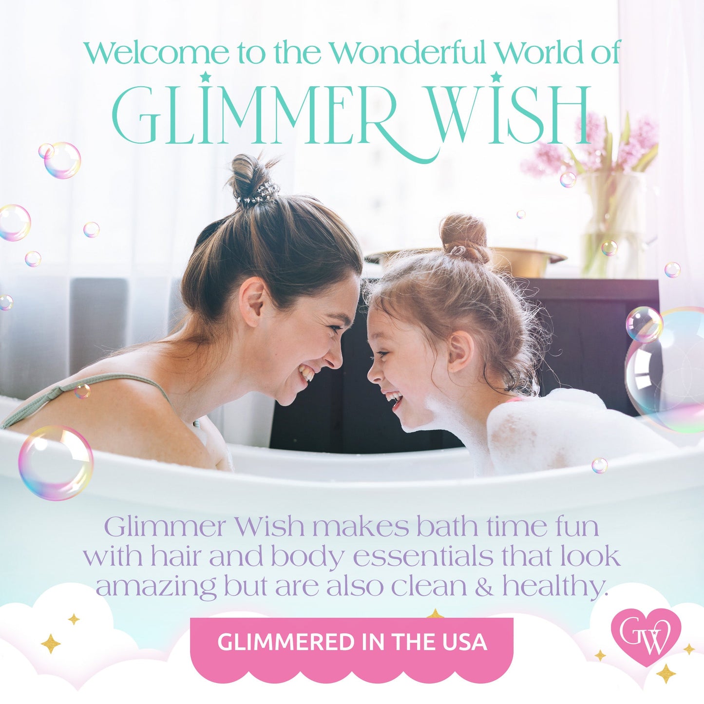 Unicorn Hair Care Duo Glimmer Wish Shampoo and Conditioner