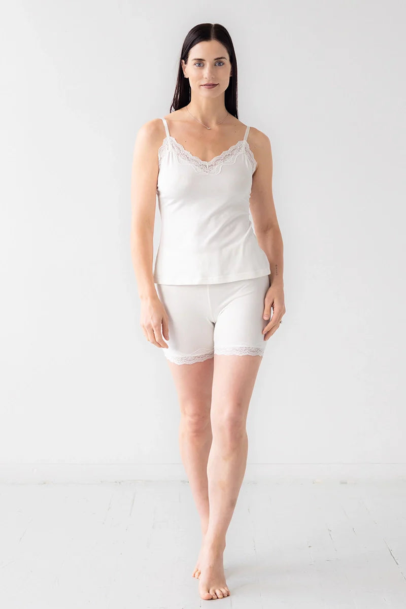 Cotton Camisole with Lace Trim Soft Camisole Salua Lingerie