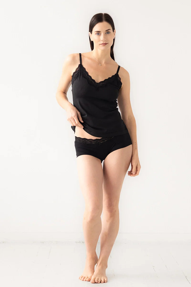 Cotton Camisole with Lace Trim Soft Camisole Salua Lingerie