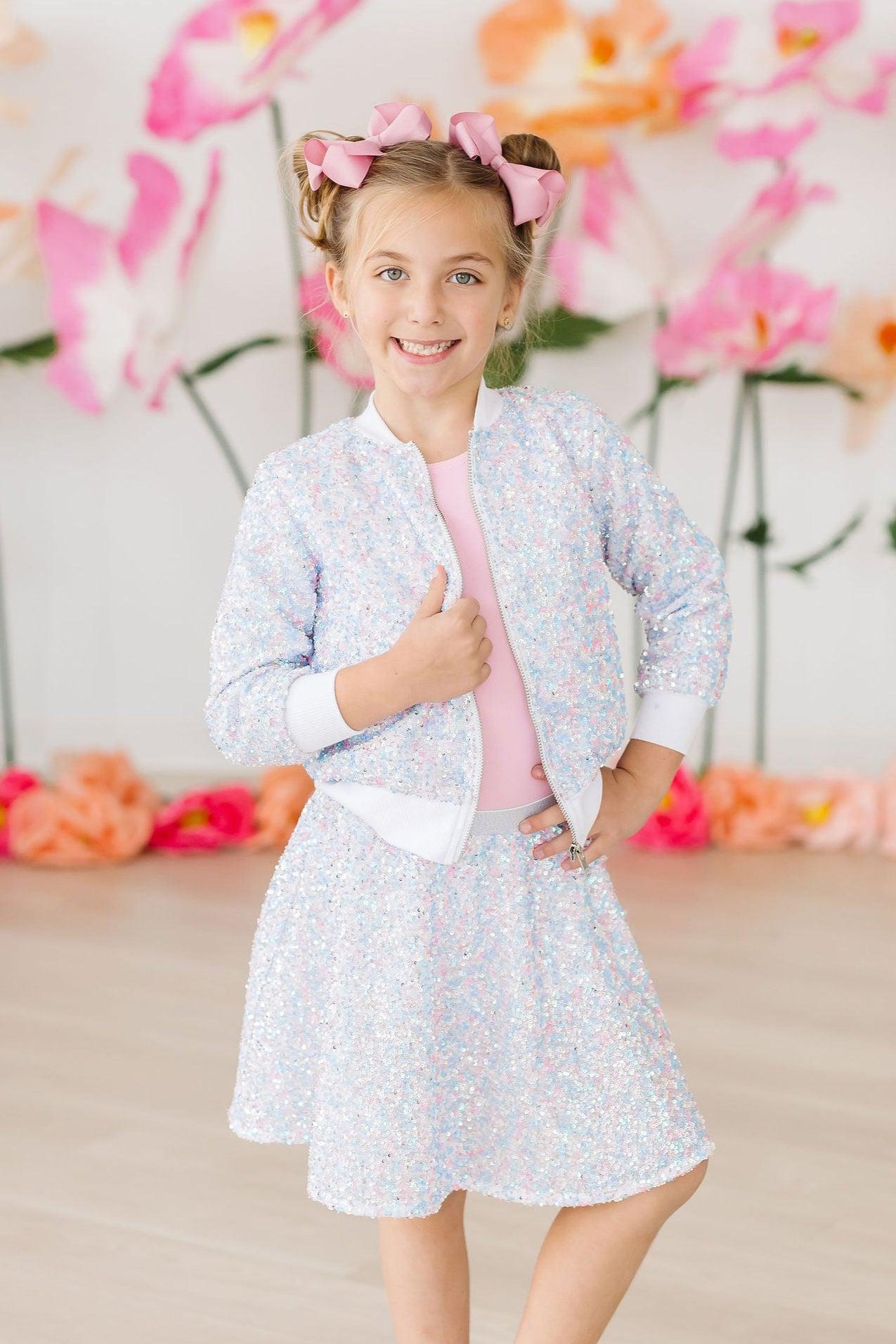 Cotton Candy Sequin Jacket Sparkle Kids Jacket