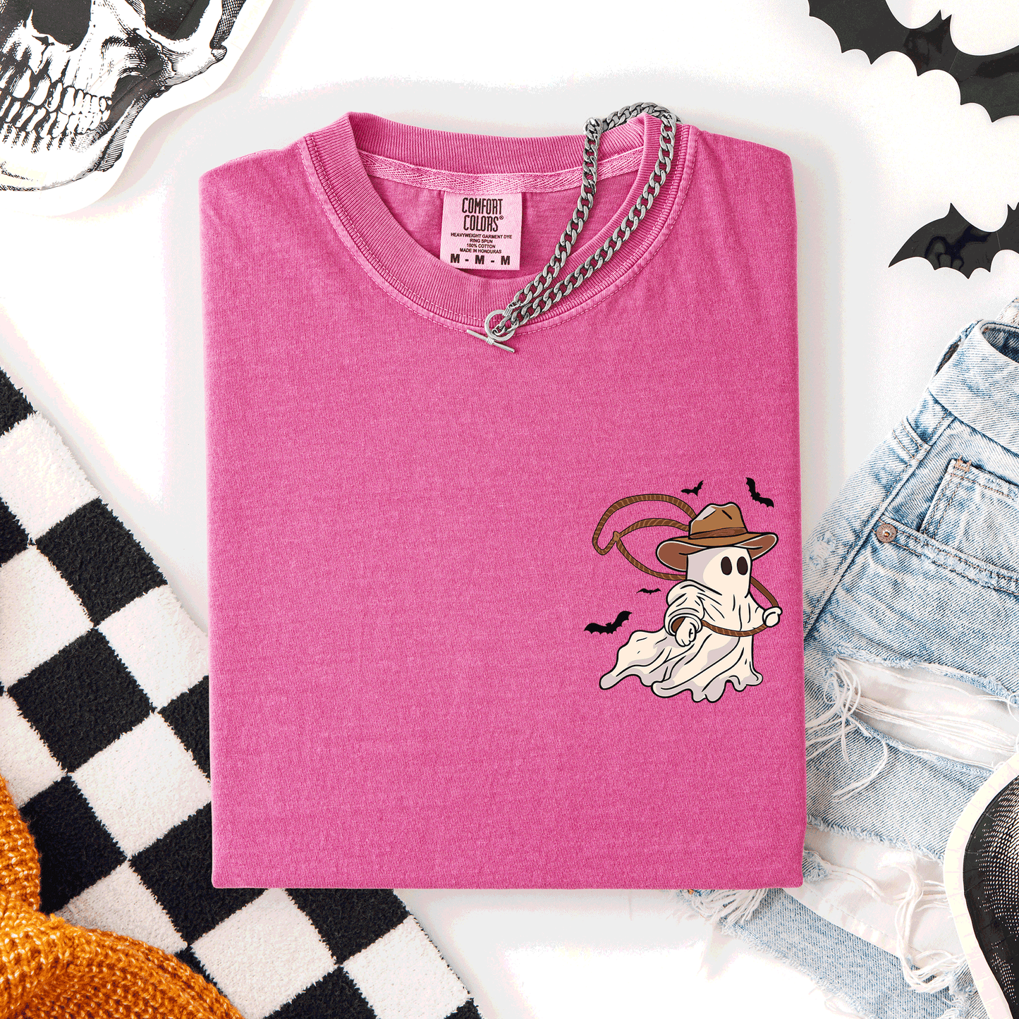 Cowboy Ghost Lasso Pocket Comfort Colors T-Shirt Refinery Number One