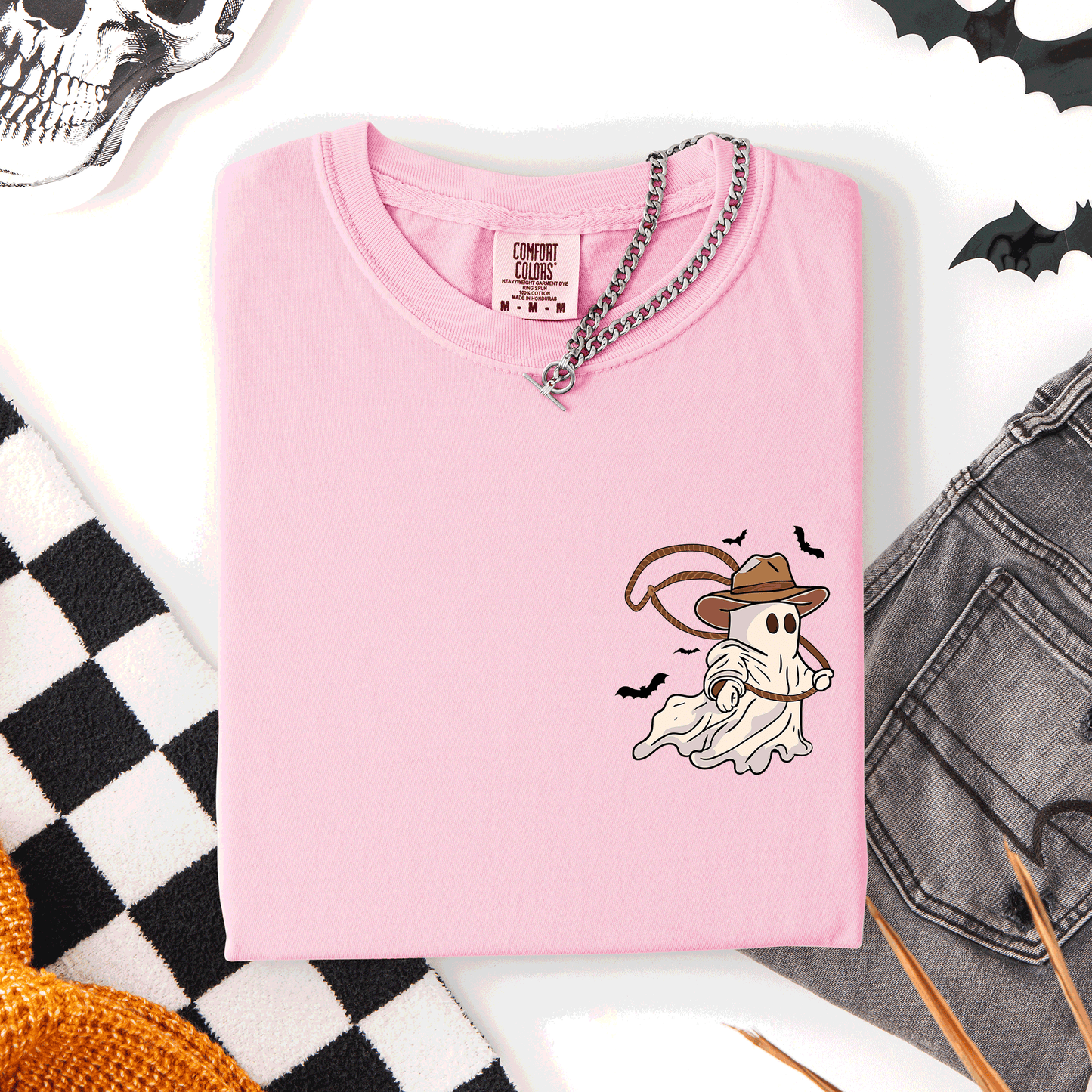 Cowboy Ghost Lasso Pocket Comfort Colors T-Shirt Refinery Number One