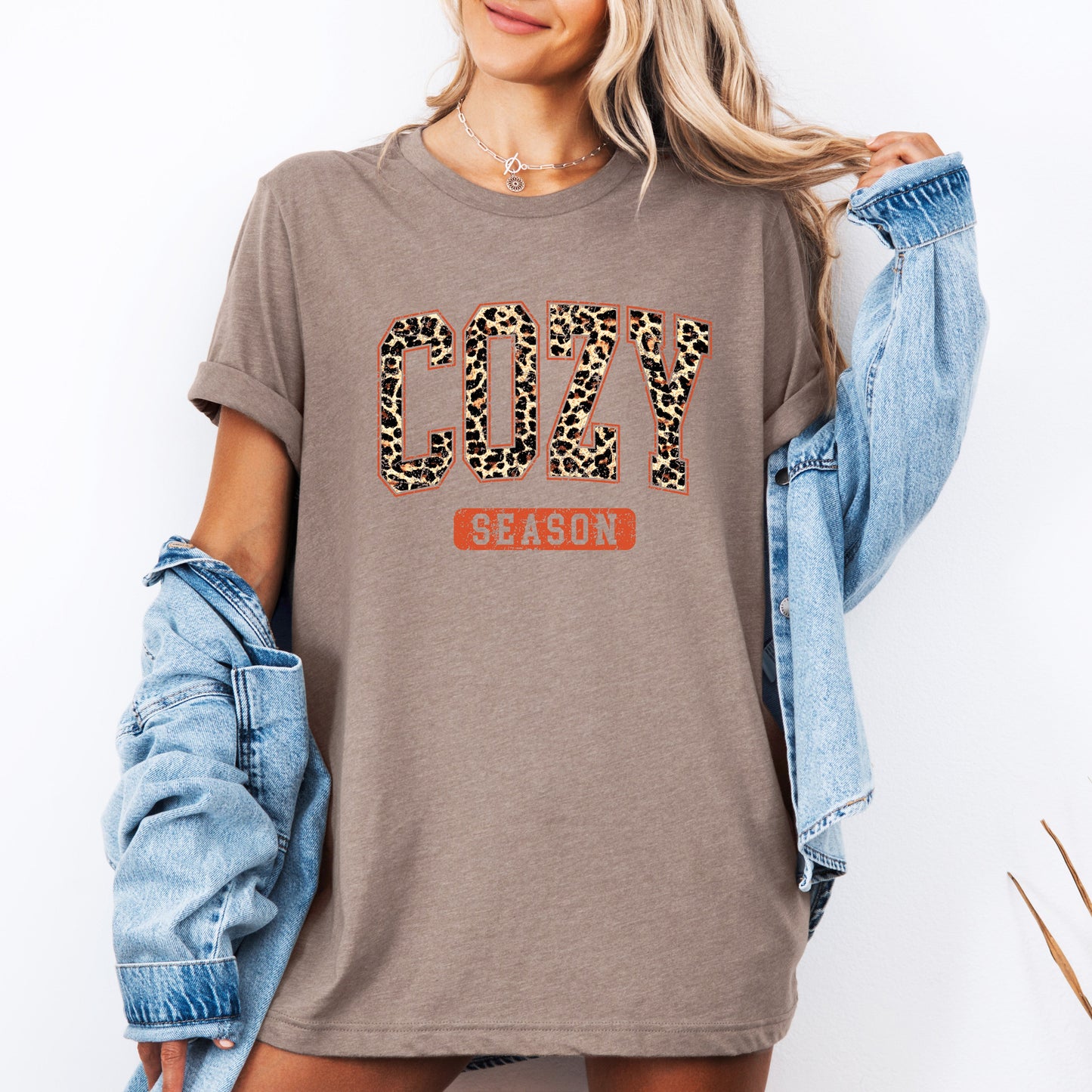 Cozy Season Leopard Print T-shirt Refinery Number One