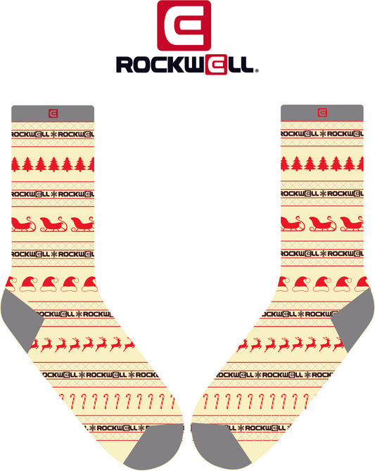 Crew Socks Ugly Sweater Print Crew Socks