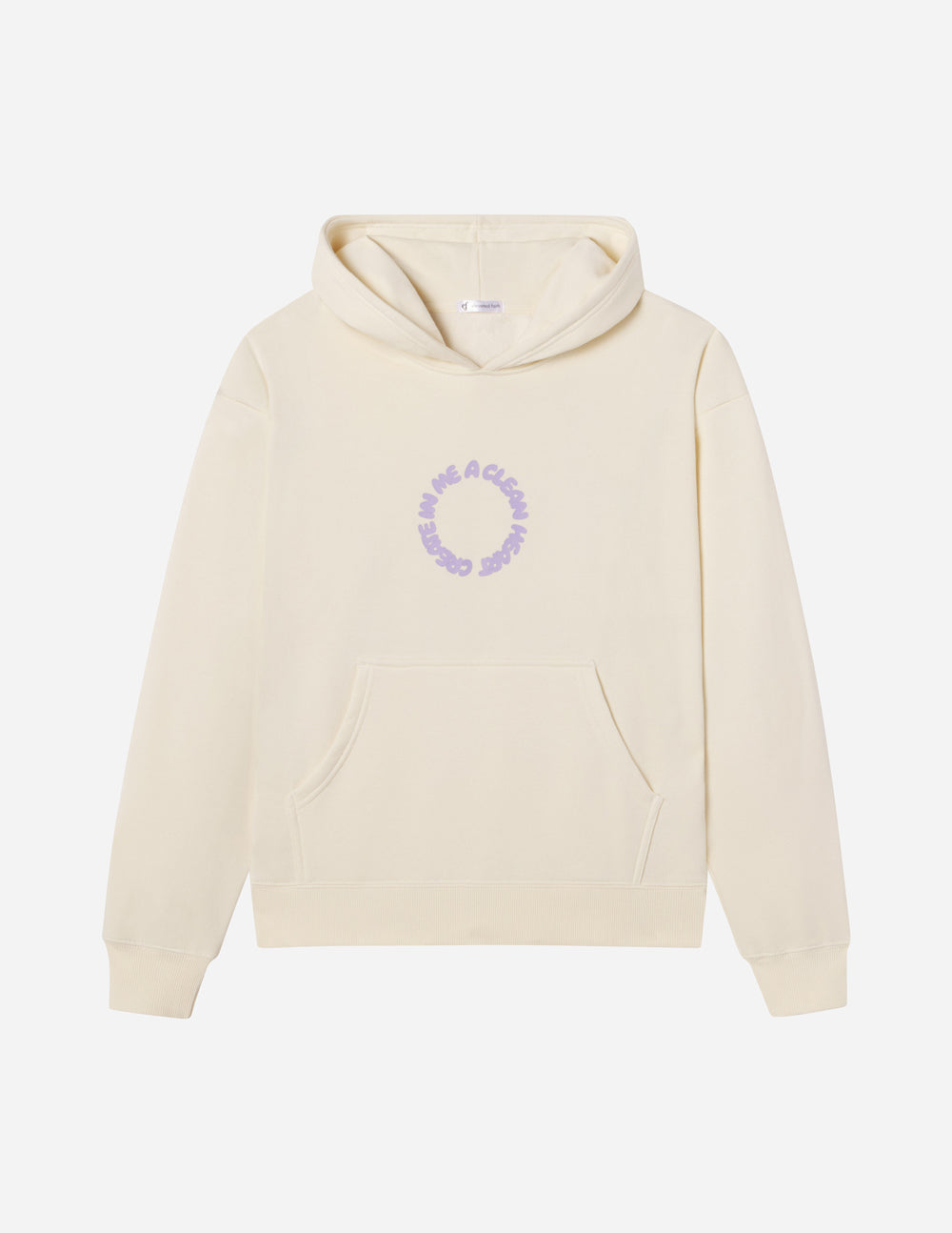 Clean Heart Ivory Unisex Hoodie Create in Me