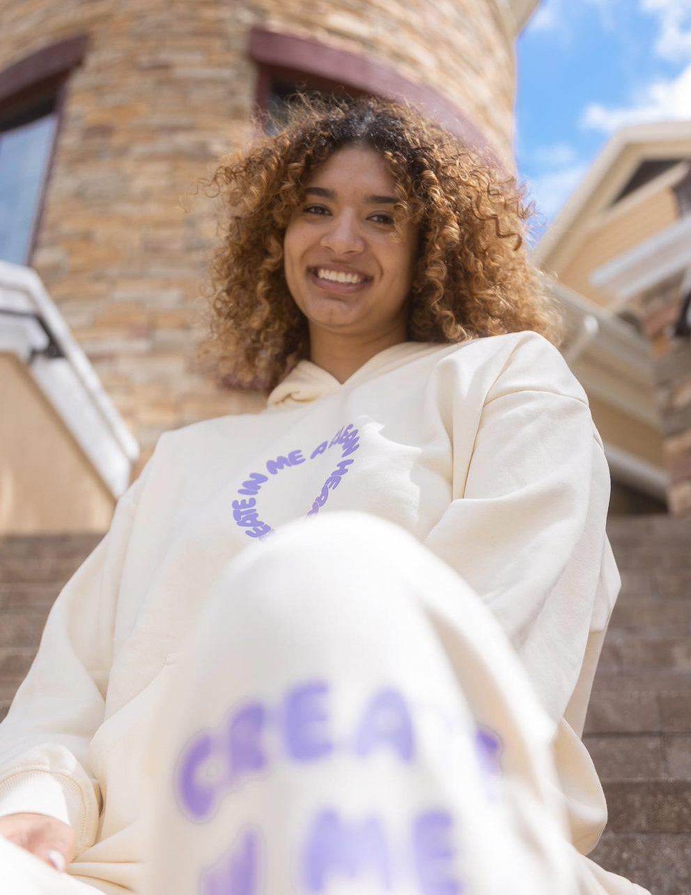 Clean Heart Ivory Unisex Hoodie Create in Me