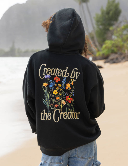 Created by the Creator Black Unisex Hoodie