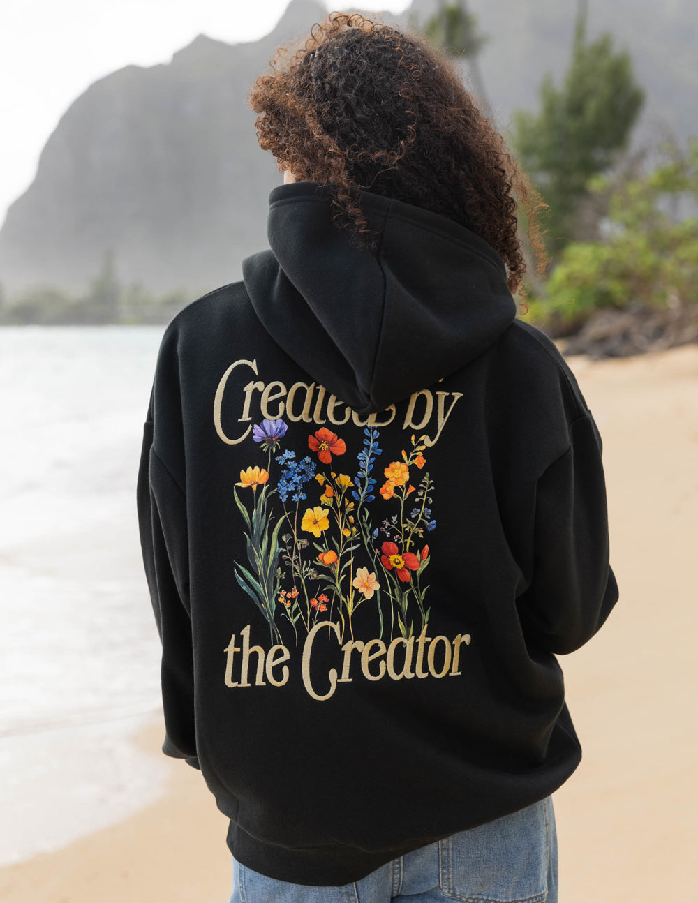 Created by the Creator Black Unisex Hoodie