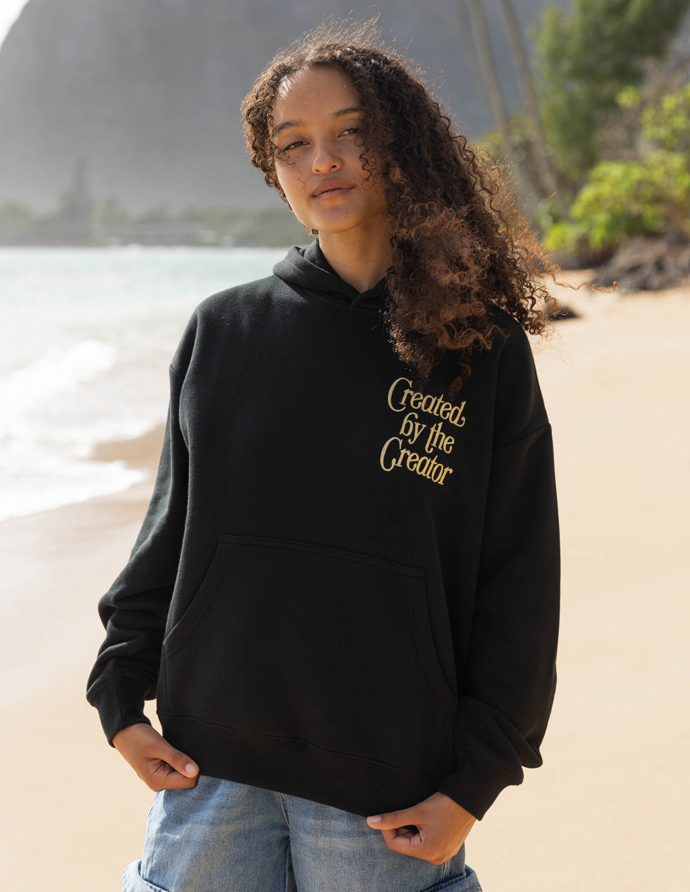 Created by the Creator Black Unisex Hoodie