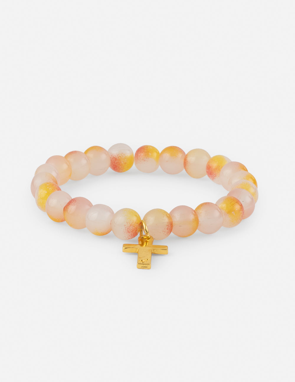 Cross Charm Natural Cotton Bracelet Elevated Faith