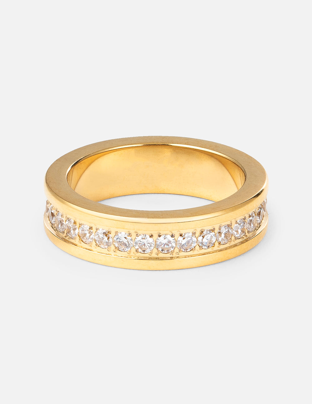 Cross Eternity Gem Ring Set Jewelry