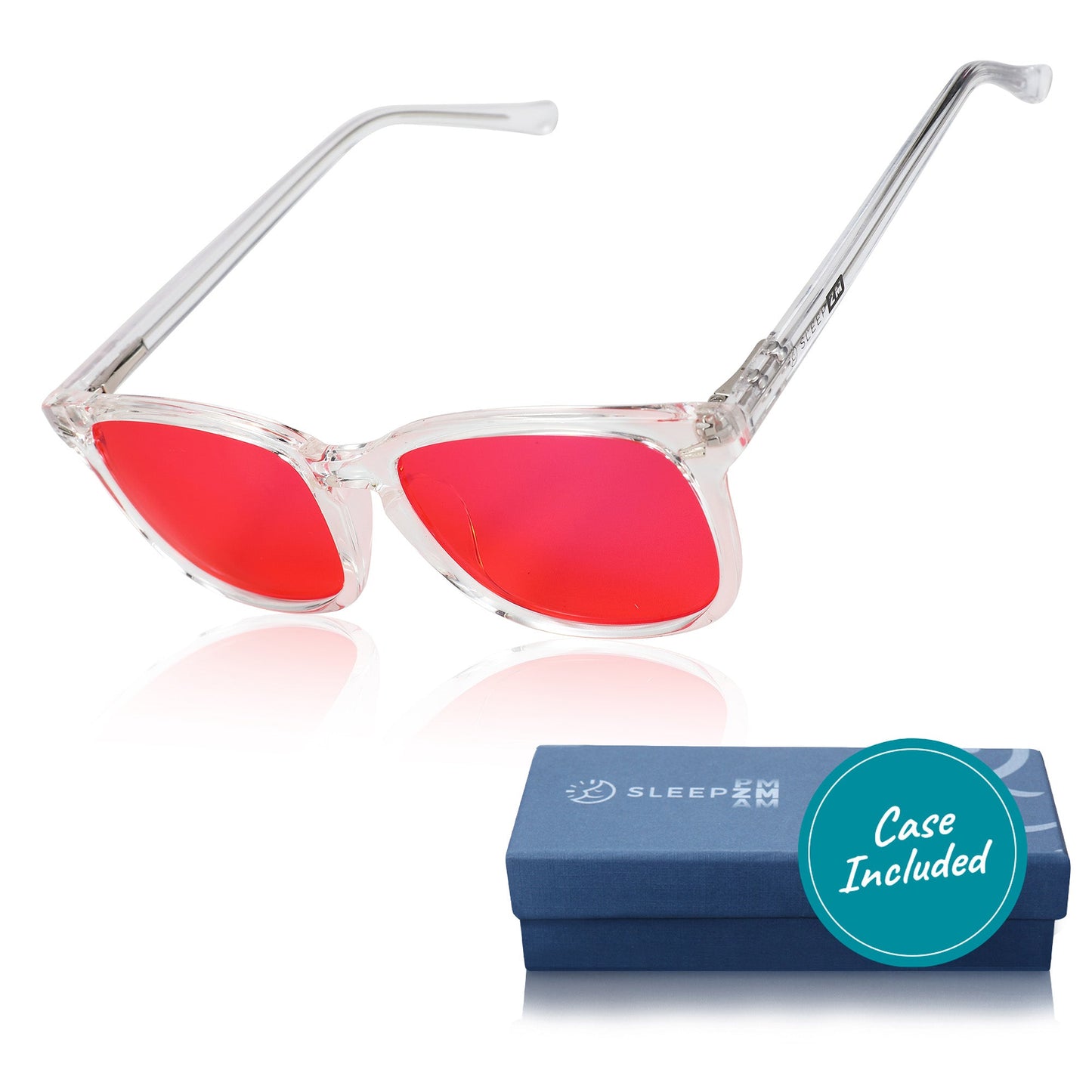 Blue Light Blocking Crystal Frame Wayfarer Glasses Night-time Max