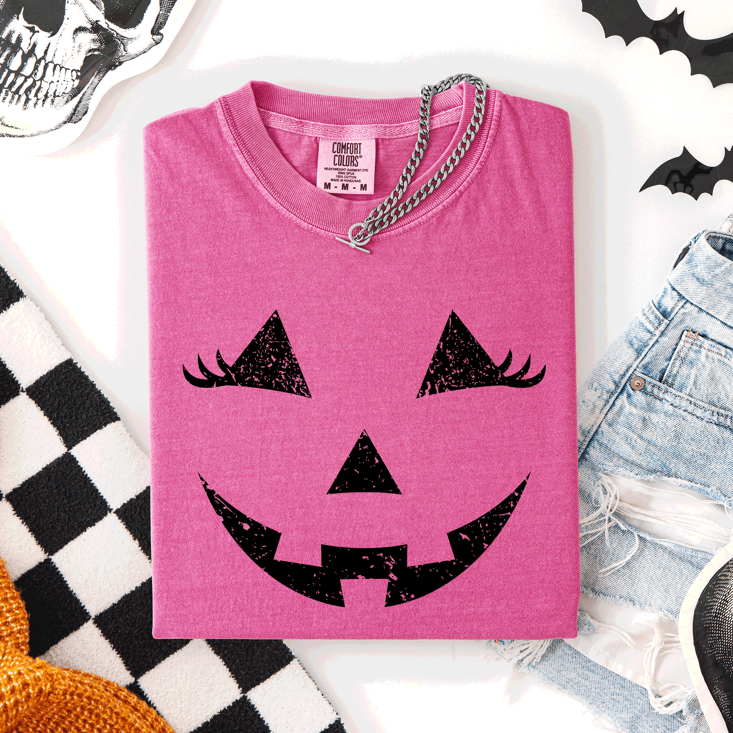 Cute Jack o Lantern Comfort Colors T-Shirt Halloween Refinery Number One
