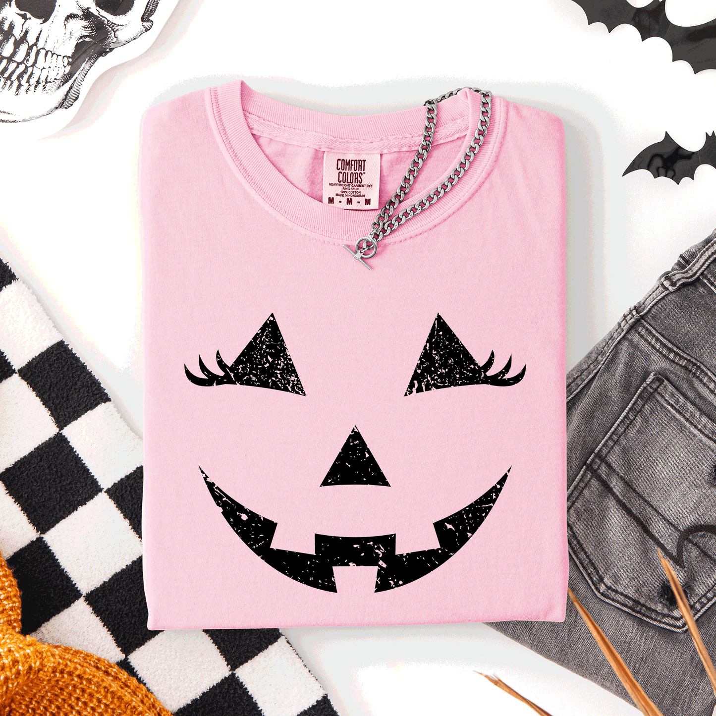 Cute Jack o Lantern Comfort Colors T-Shirt Halloween Refinery Number One