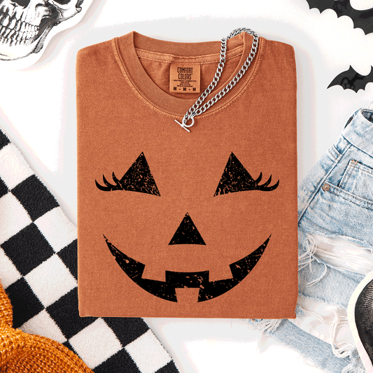 Cute Jack o Lantern Comfort Colors T-Shirt Halloween Refinery Number One