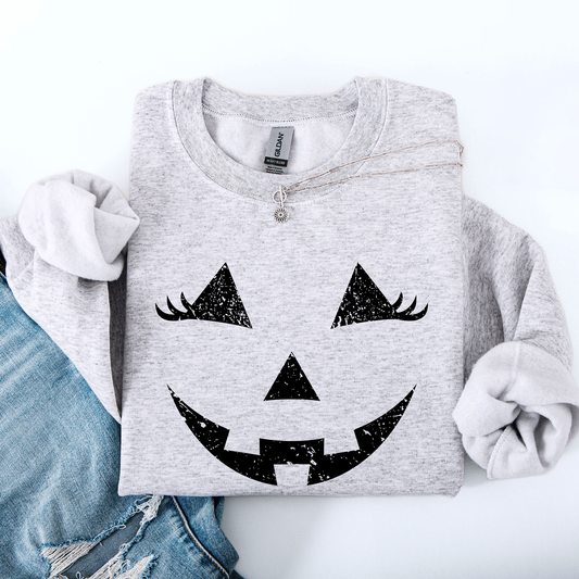 Cute Jack o Lantern Cozy Halloween Sweatshirt Refinery Number One