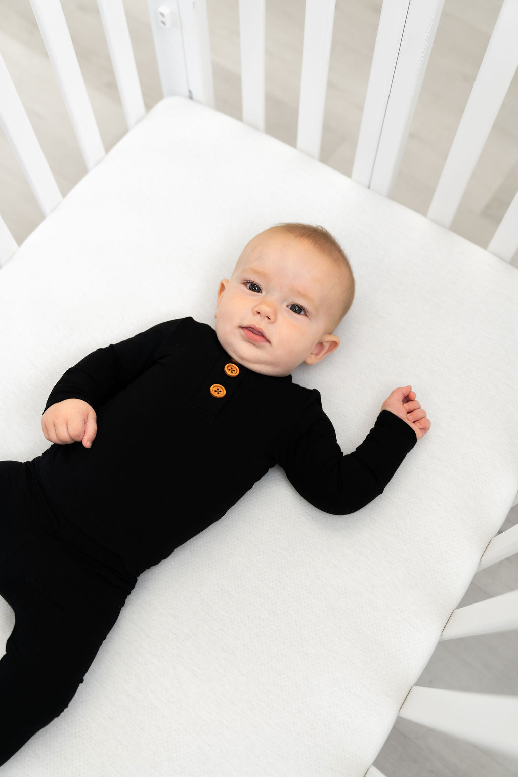 Black Bamboo Infant 2-Piece Set Laree + Co.