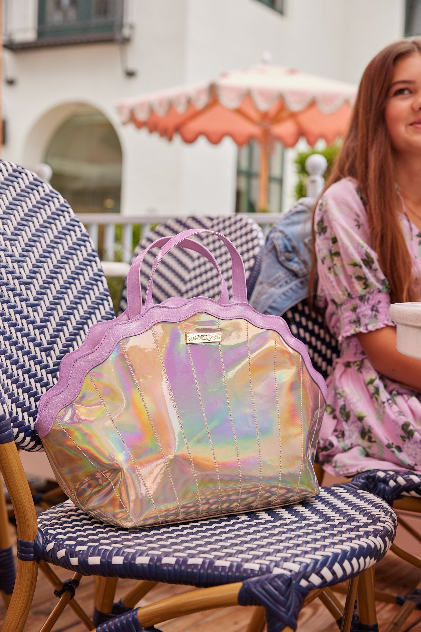 Mermaid Selfcare Keepall Shimmering Iridescent Pearl Bag Glimmer Wish