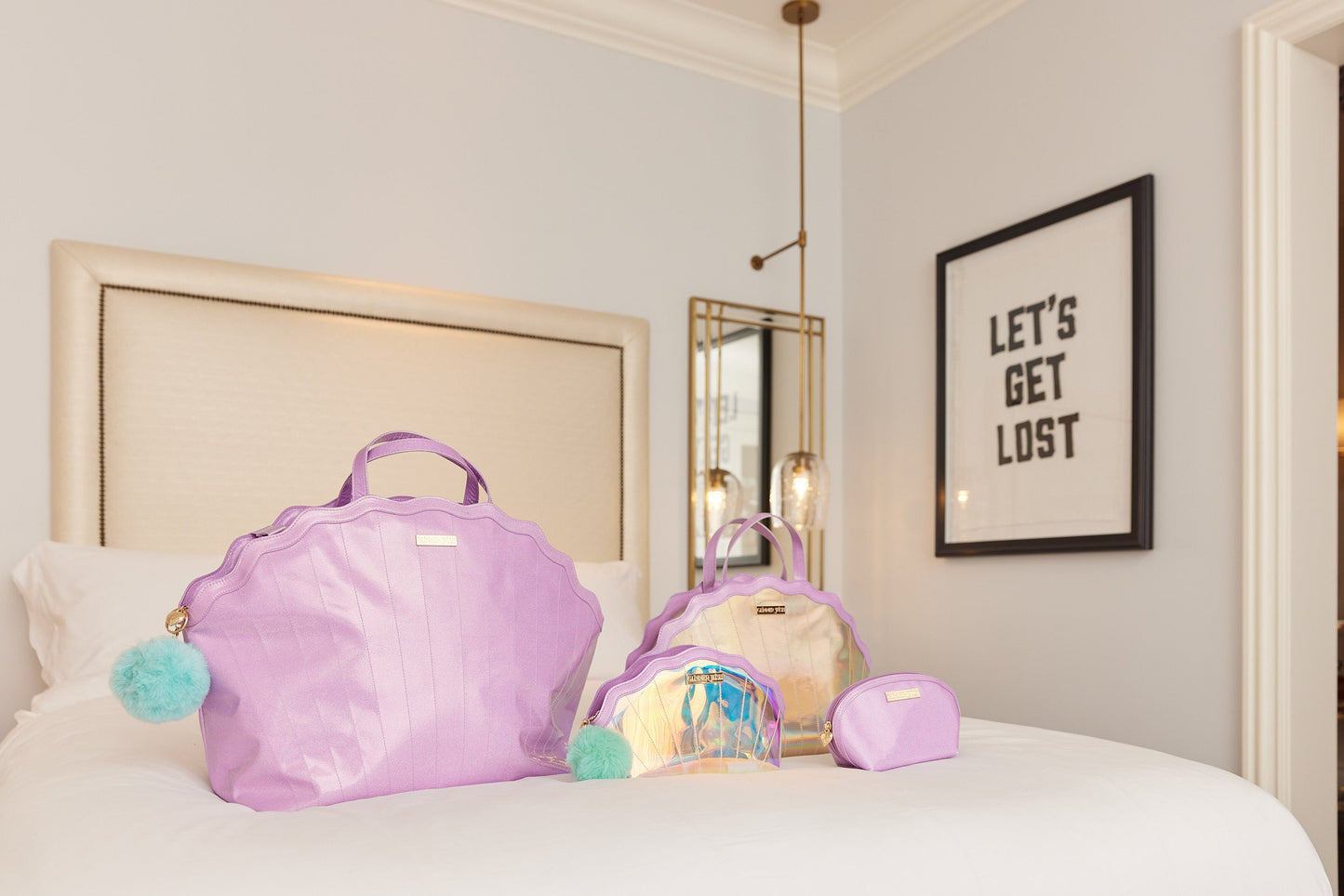 Mermaid Travel Luggage Set Roomy Luggage Set Glimmer Wish