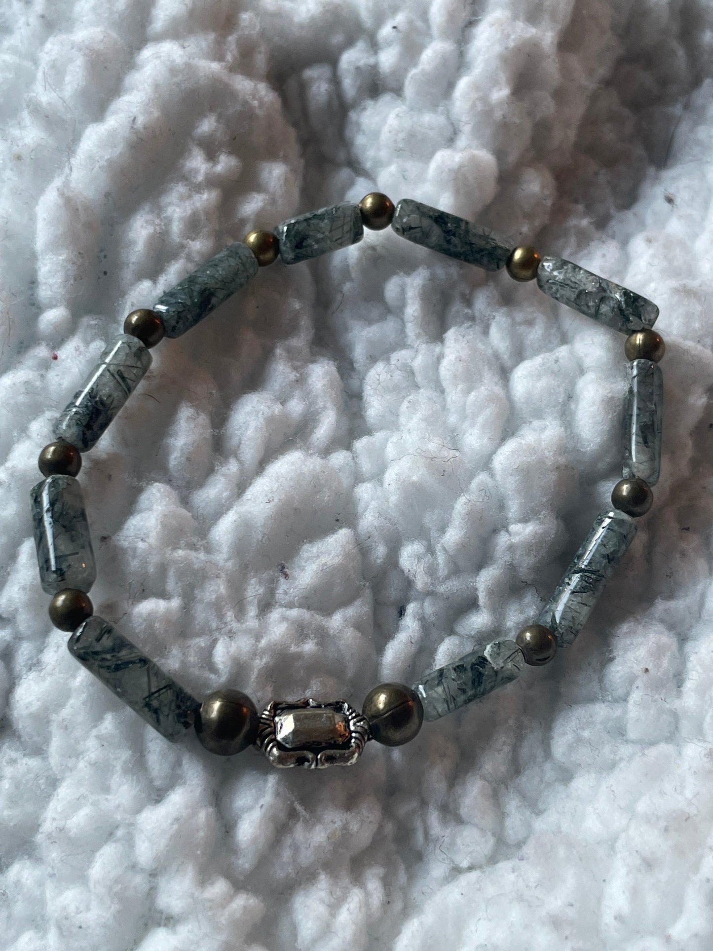 Rutillated Quartz Solar Plexus Chakra Bracelet by Beauty by Dani