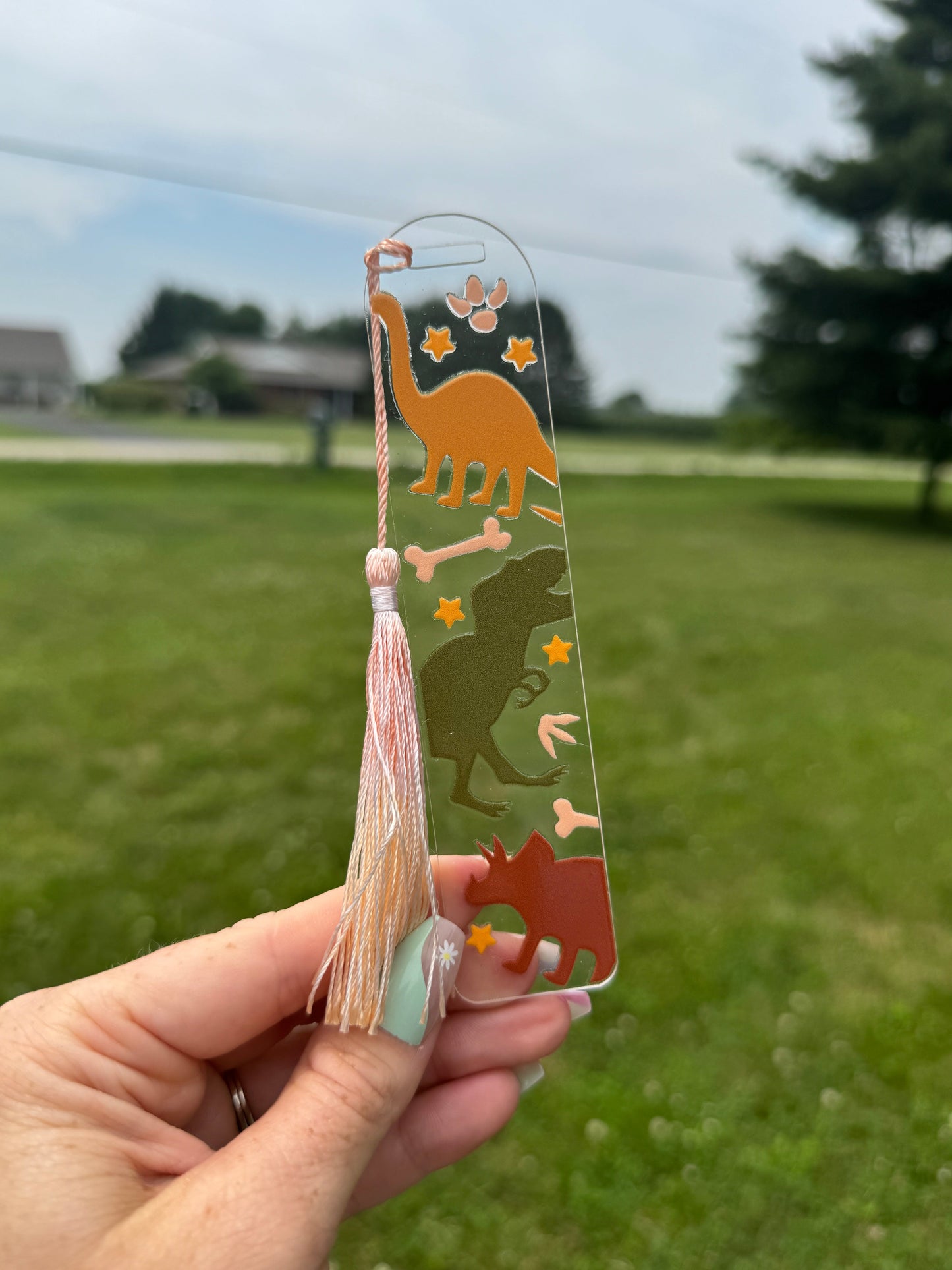 Acrylic Vibrant Bookmark Durable Bookmark Sawdust and Cedar